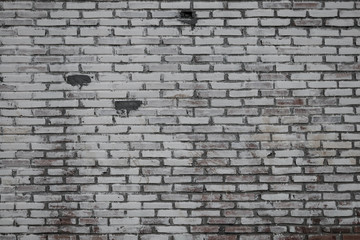 White brick wall background, Concept vintage.