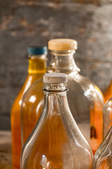 Glass Bottles in a shed