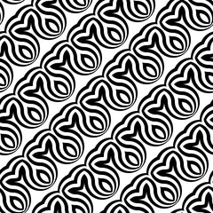 Design seamless monochrome waving pattern