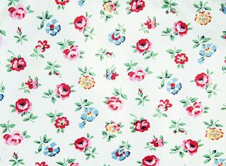 Rose design Seamless pattern on fabric as background