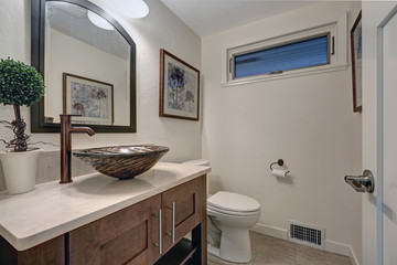 Nicely modernized bathroom interior