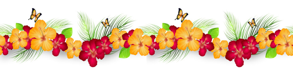 Hibiscus decoration line