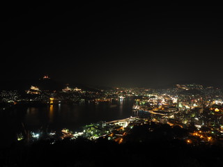 Fototapeta na wymiar Nagasaki at night