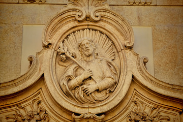 Detail of ancient architecture, in Lisbon.
