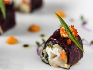 Salad  fur coat roll