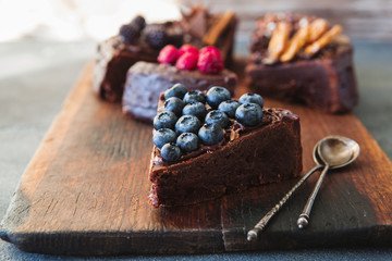 Close up of chocolate cake