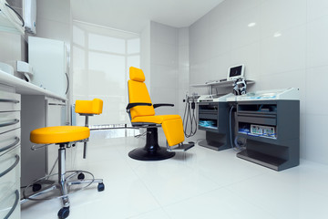 Modern medical room with new equipment