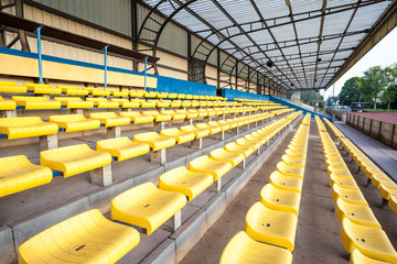 many plastic chairs