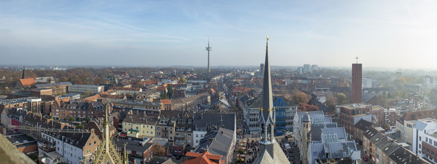Naklejka premium Wesel Panorama Luftbild