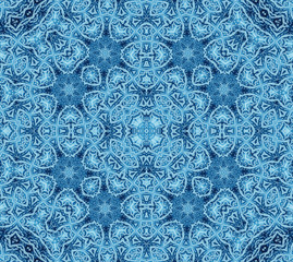 Bright blue abstract concentric pattern