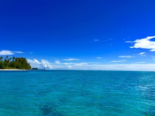 Beautiful view on Moorea island, Tahiti, French Polynesia