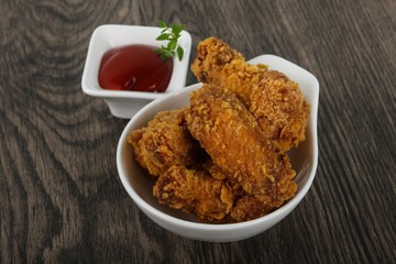 Crispy chicken wings