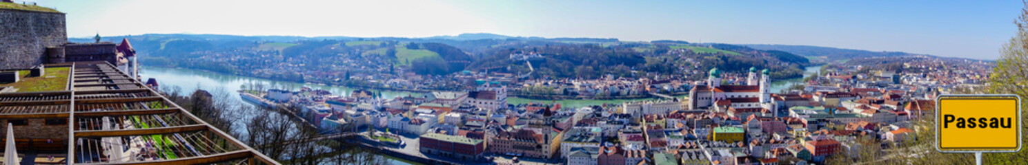 Fototapeta na wymiar Panorama Passau