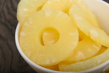Canned pineapple
