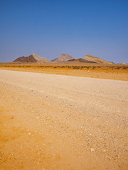 Gravel road to Solitaire, Namibia