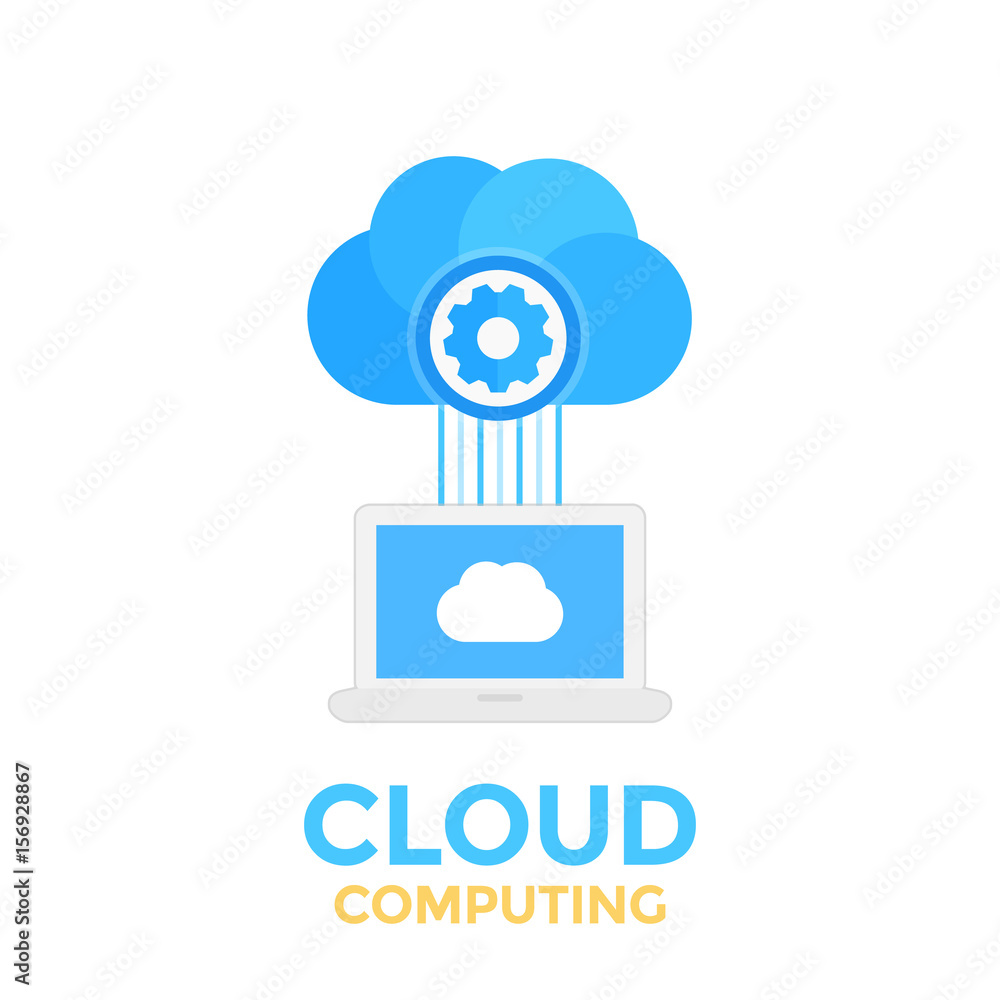 Poster cloud computing concept