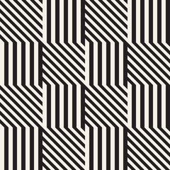 Repeating Slanted Stripes Modern Texture. Monochrome Geometric Seamless Pattern.