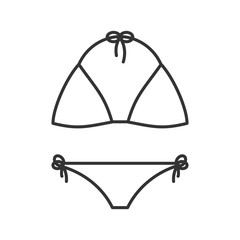 Swimsuit linear icon