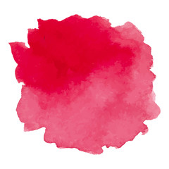 Round watercolor stains on white background
