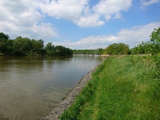 Fototapeta na wymiar Fluss Trave
