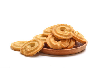 cookies on white background