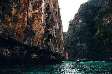 Beautiful mountains at the Phi Phi islands