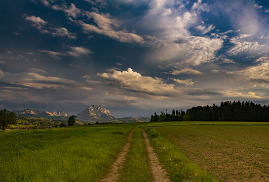Bergblick hintern Vorchdorf