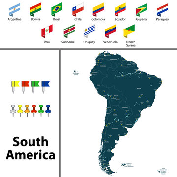 Map of South America