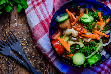 Vegetables, salad, fresh vegetables