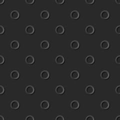 3D paper art retro round dot outline geometry