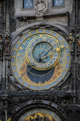 Obraz na płótnie Canvas Prague Orloj astronomical clock on town hall tower