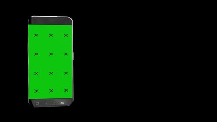Smart Phone Animation With Green Screen, Alpha Channel And Screen Reflections