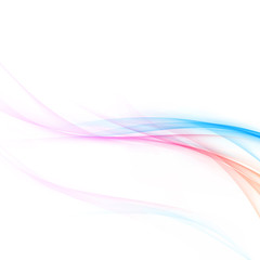 Bright abstract red and blue stylish wave layout