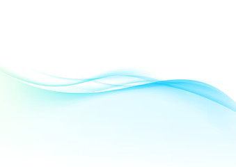 Bright soft blue to green abstract wave background