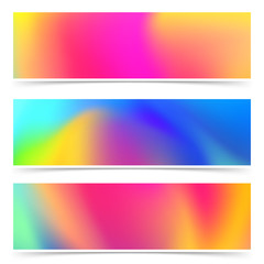 Abstract bright holi colorful cards collection