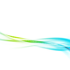 Bright abstract satin fresh swoosh wave lines template