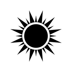 Sun icon vector 