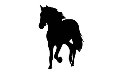 Horse Silhouette Logo Template 