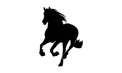 Fototapeta na wymiar Horse Silhouette Logo Template 