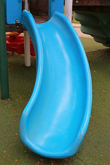 Children's playground equipment, slider.