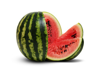  watermelon isolated on white background.
