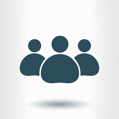 Team work  icon. Office workers and business team.