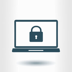 Internet security concept  icon. Identification and protection symbol.