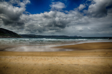 Spanish destination, Galicia, north-west region, Esteiro beach