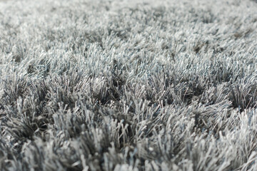 Closeup carpet fiber in black and white