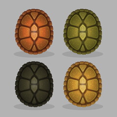Ocean sea turtle shells