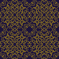 Obraz premium Antique seamless background spiral cross chain kaleidoscope