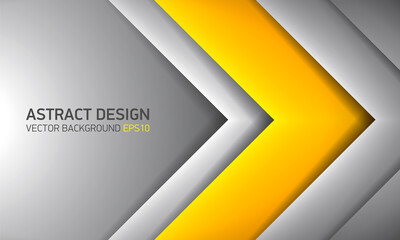 Abstract volume background, yellow inside, cover for project presentation, vector design