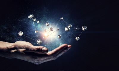 Technologies for connection . Mixed media © Sergey Nivens