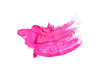 Sample of cosmetics on a white background